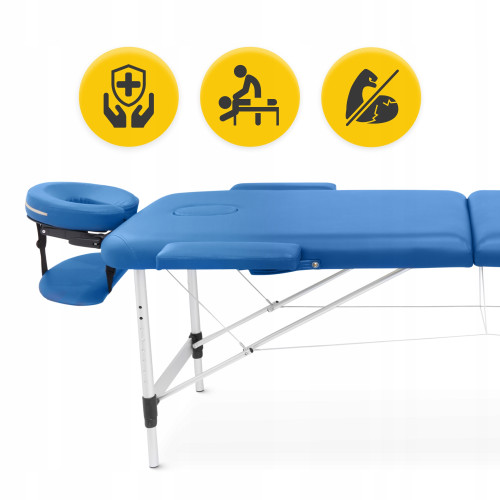 Массажный стол  4FIZJO Massage Table Alu W60 Blue - фото №3